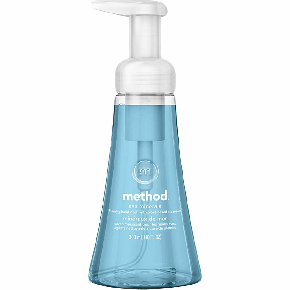 Method Foaming Hand Soap - Sea Mineral Scent - 10 fl oz - Pump Bottle Dispenser - Hand - Light Blue - Rich Lather, Non-toxic - 1 Each