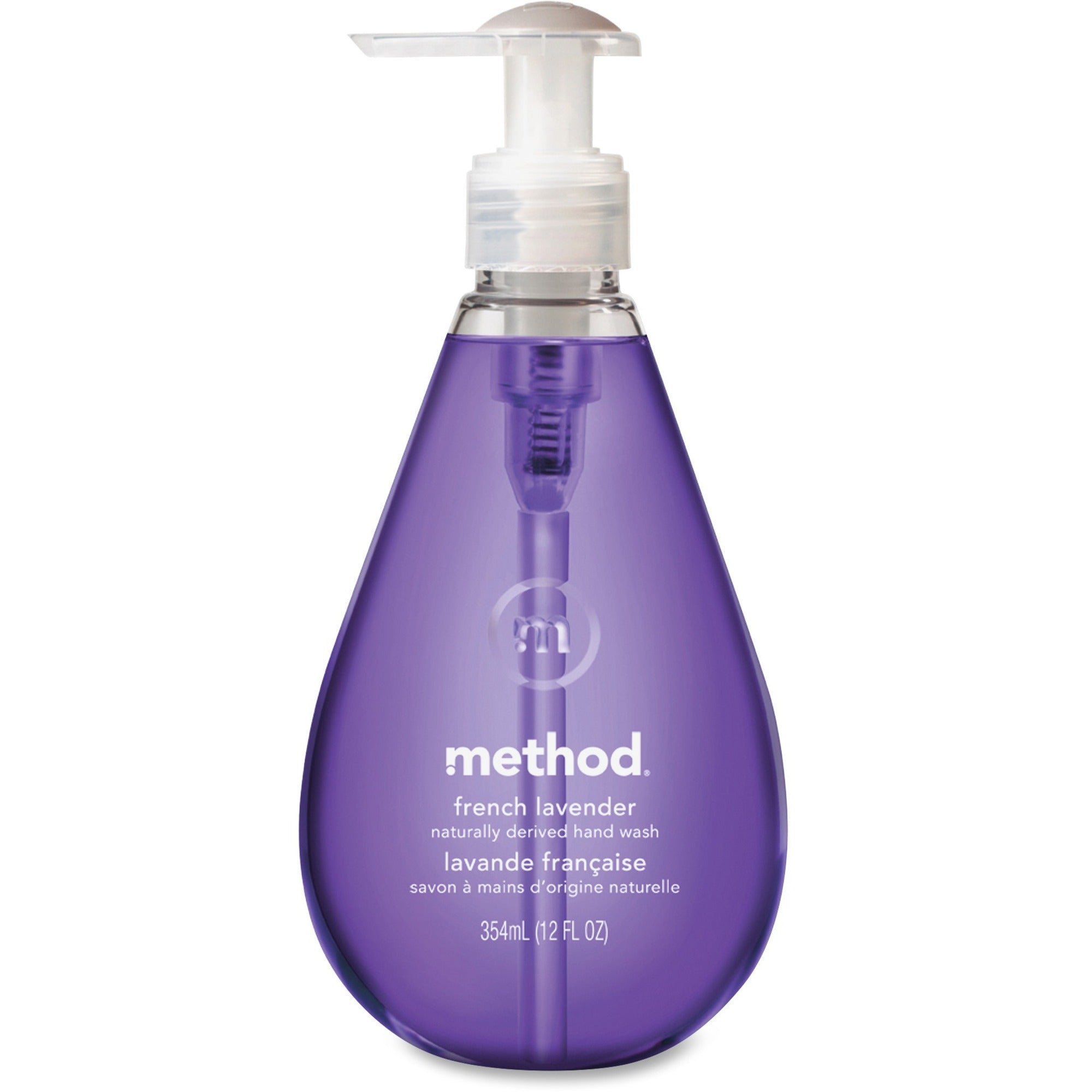 Method Gel Hand Soap - French Lavender Scent - 12 fl oz - Pump Bottle Dispenser - Bacteria Remover - Hand - Moisturizing - Antibacterial - Lavender - Triclosan-free, Non-toxic, pH Balanced, Anti-irritant - 1 Each