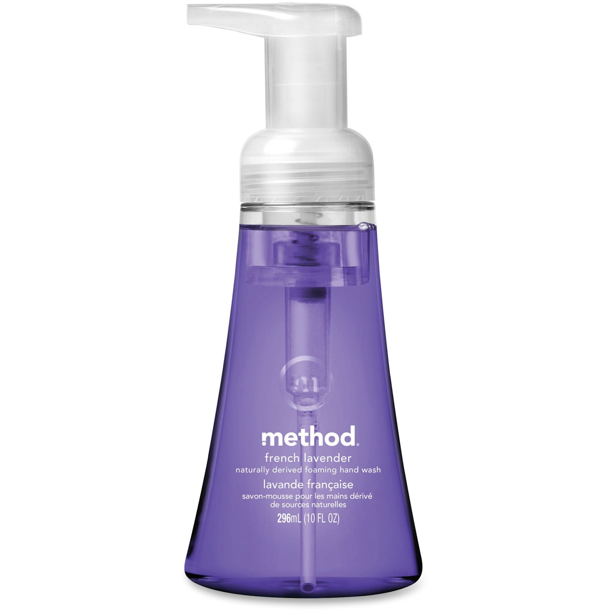 Method Foaming Hand Soap - French Lavender Scent - 10 fl oz - Pump Bottle Dispenser - Dirt Remover - Hand - Lavender - Paraben-free, Phthalate-free, Triclosan-free - 1 Each