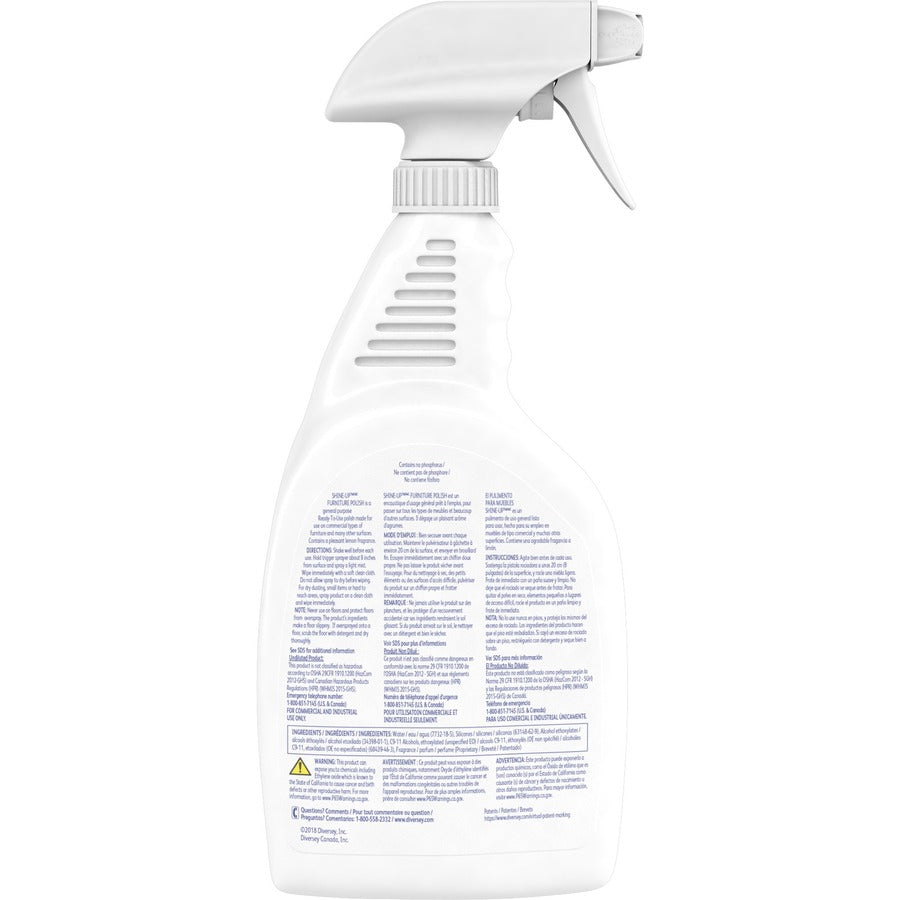 Diversey Shine-Up Lemon Furniture Polish - Rear