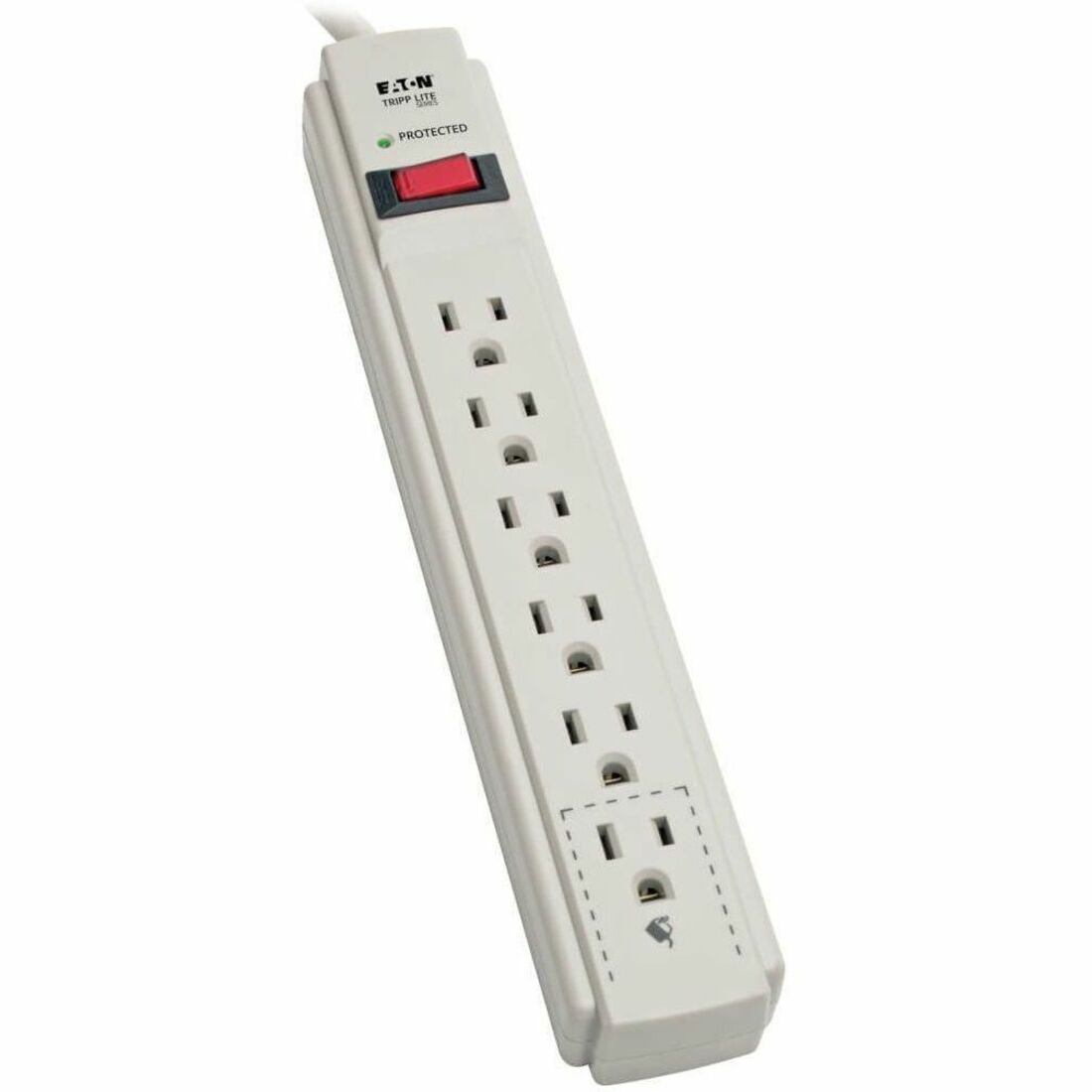 Tripp Lite series Protect It! TLP615 6-Outlets Surge Suppressor - 6 x NEMA 5-15R - 1875 VA - 790 J - 120 V AC Input - 120 V AC Output - 15 ft