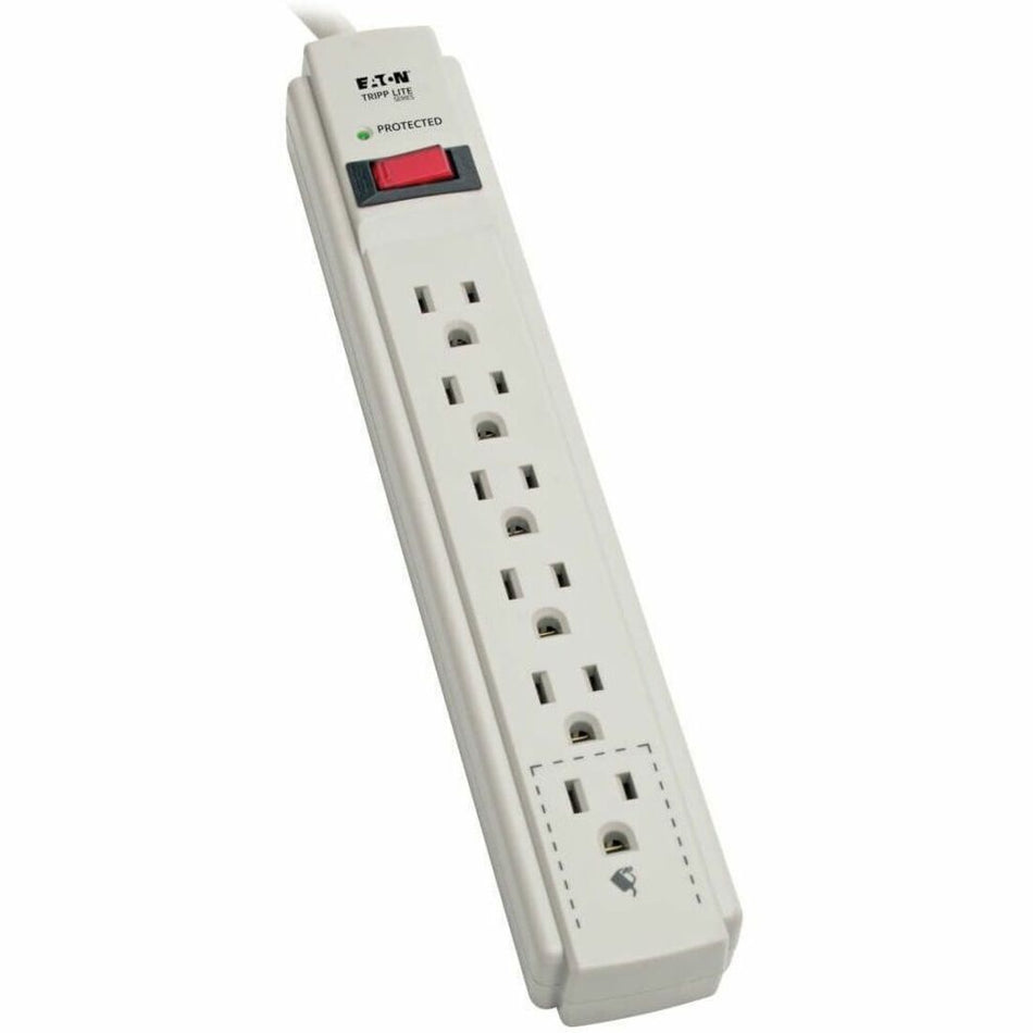 Tripp Lite series Protect It! TLP615 6-Outlets Surge Suppressor - 6 x NEMA 5-15R - 1875 VA - 790 J - 120 V AC Input - 120 V AC Output - 15 ft