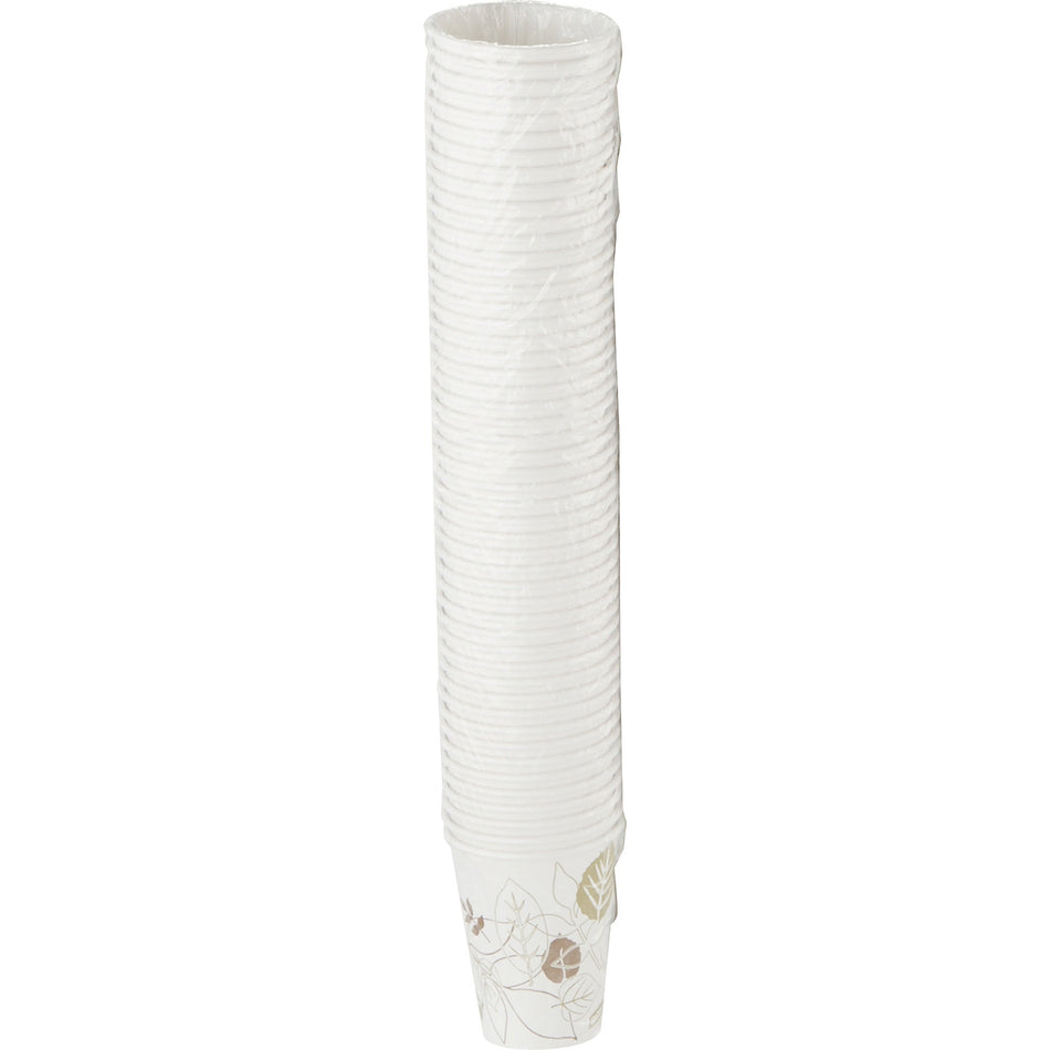 Dixie Pathways 12 oz Paper Hot Cups By GP Pro - 12 fl oz - White - Paper - Hot Drink - 50 / Pack