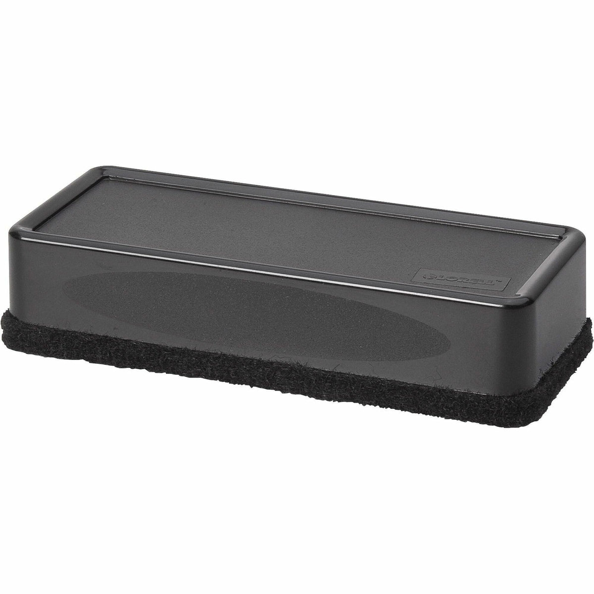 Lorell Dry-Erase Board Eraser - 2.19" Width x 5.19" Length - Black - Nonwoven, Plastic - 1 Each