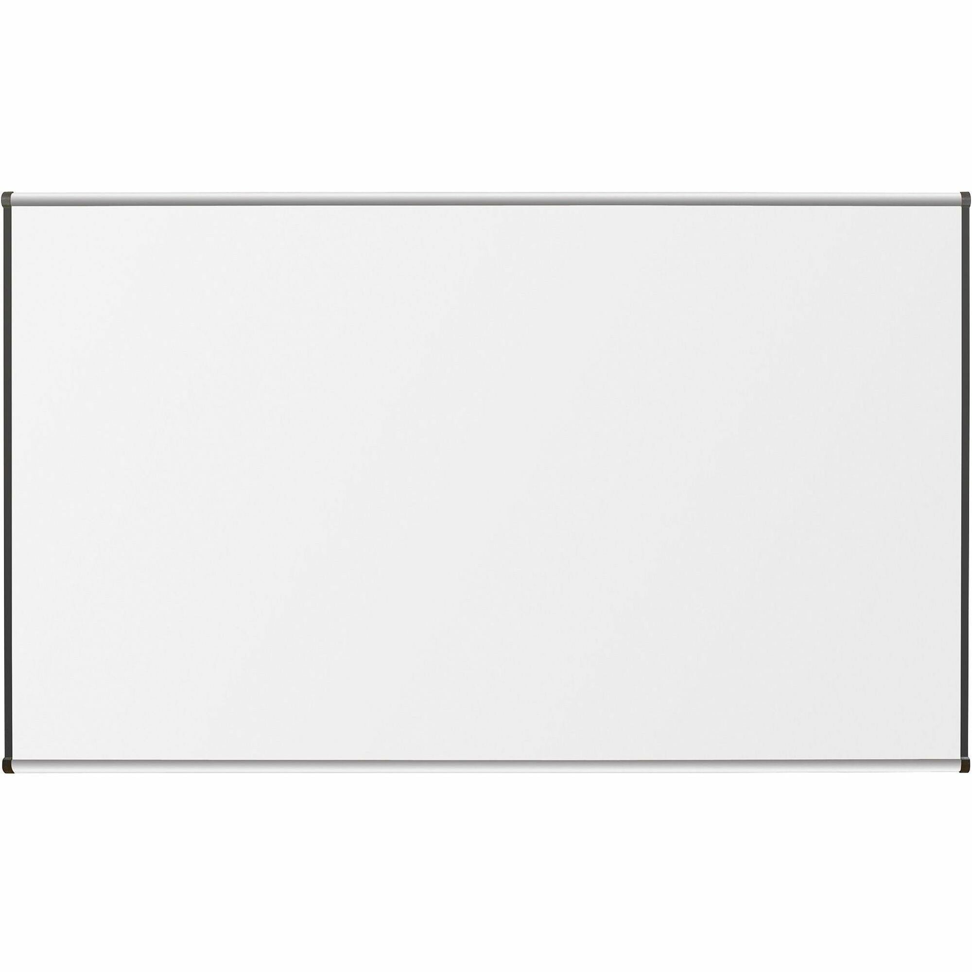 Lorell Dry-Erase Marker Board - 96" (8 ft) Width x 48" (4 ft) Height - Porcelain Enameled Steel Surface - Satin Aluminum Frame - Magnetic - Ghost Resistant - 1 Each