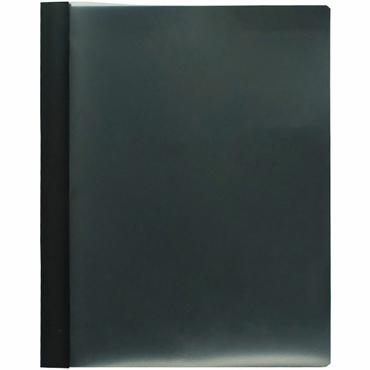 Business Source Letter Report Cover - 1/2" Folder Capacity - 8 1/2" x 11" - 100 Sheets Capacity - 3 x Prong Fastener(s) - Black - Durable, Non-stick, Heavy Duty, Water Resistant, Textured - 25 / Box
