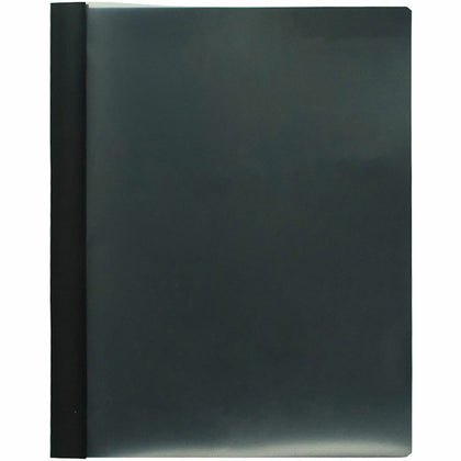 Business Source Letter Report Cover: 1/2’’ Folder Capacity 100 Sheets 3 Prong Fastener Black - Durable Non-stick Heavy