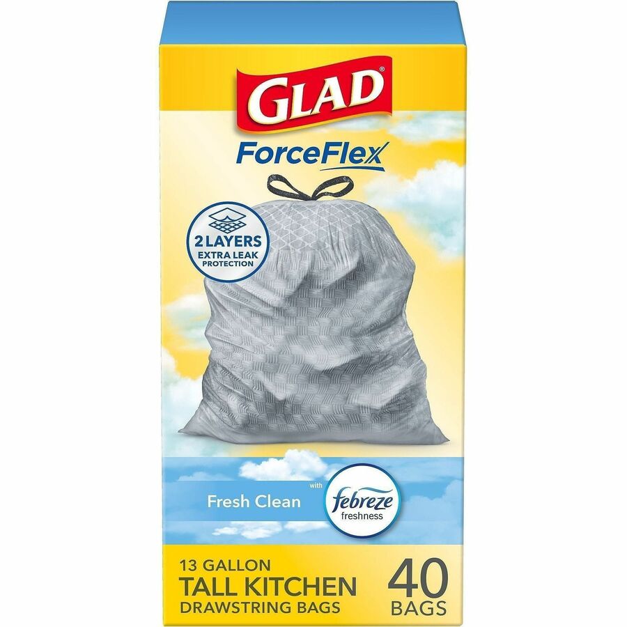 Glad ForceFlex Tall Kitchen Drawstring Trash Bags - Alternate-Image18