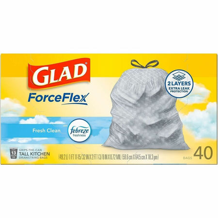 Glad ForceFlex Tall Kitchen Drawstring Trash Bags - Alternate-Image13