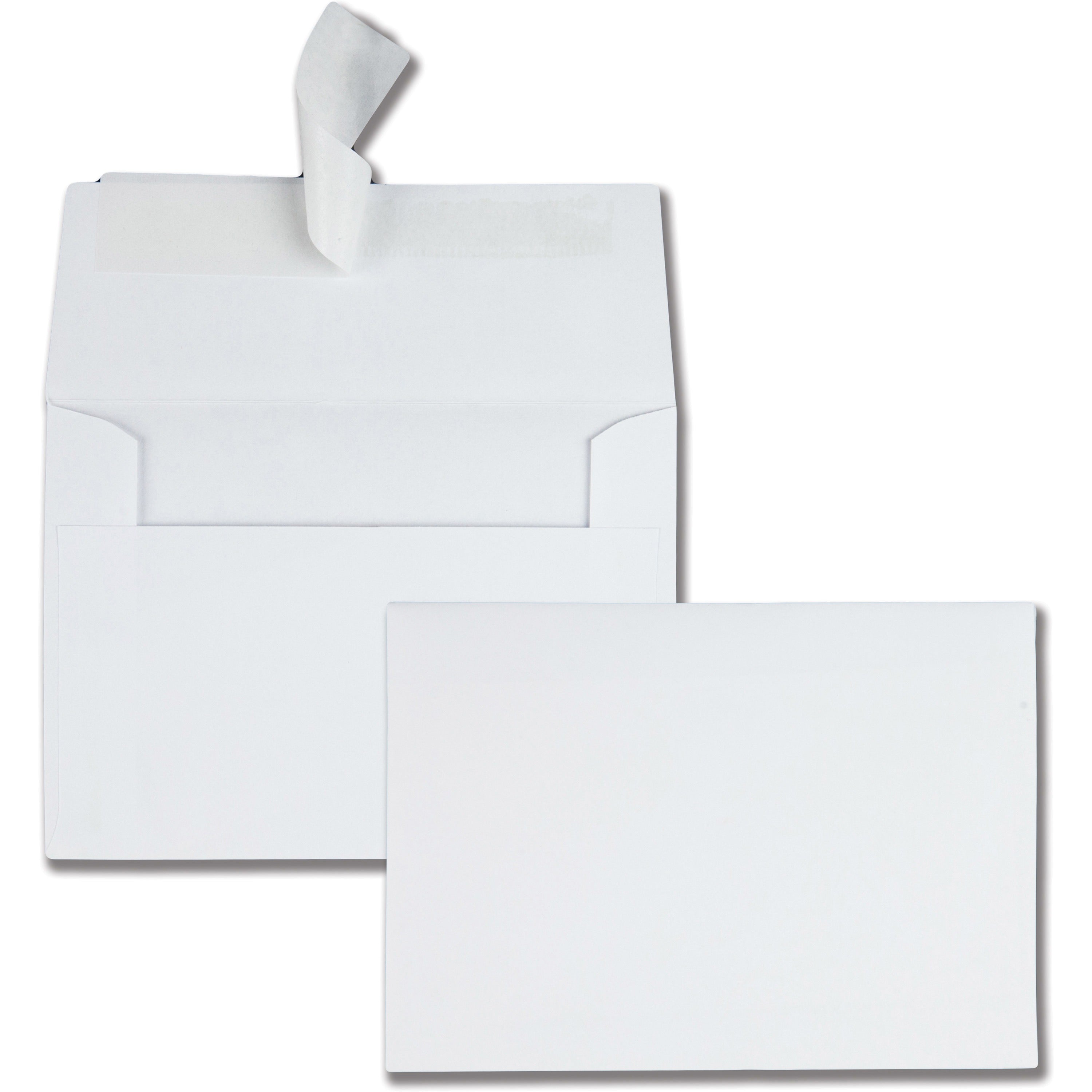 Quality Park 4-1/2 x 6-1/4 Photo Envelopes with Self-Seal Closure - Specialty - 4 1/2" Width x 6 1/4" Length - 24 lb - White - Wove - 50 / Box