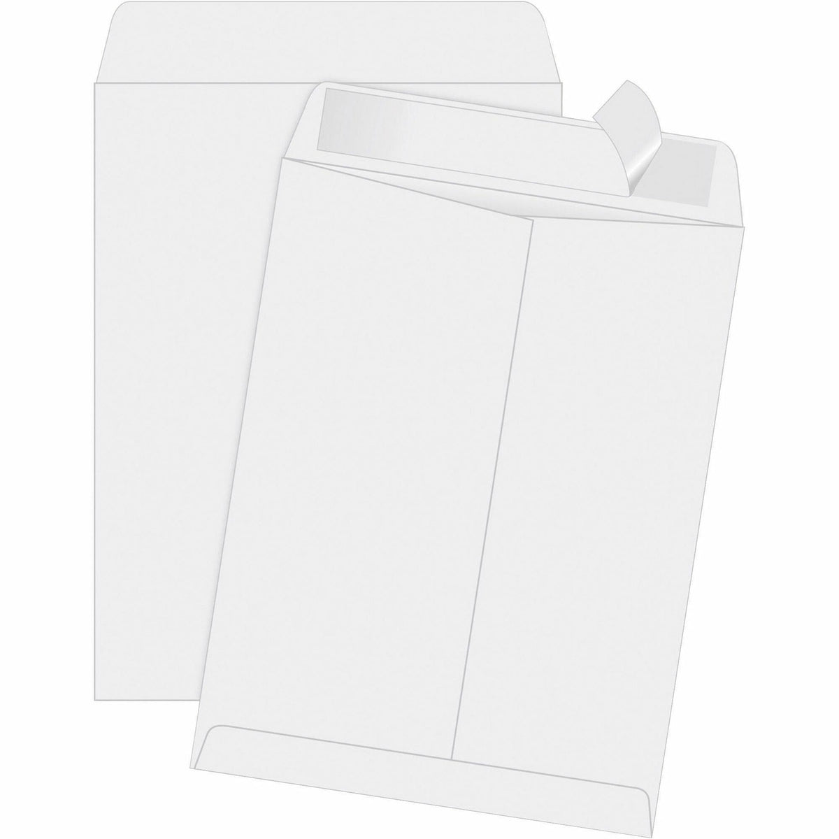 Quality Park 11-1/2 x 14-1/2 Catalog Envelopes with Self-Seal Closure - Catalog - 11 1/2" Width x 14 1/2" Length - 28 lb - Peel & Seal - White - Wove - 100 / Box