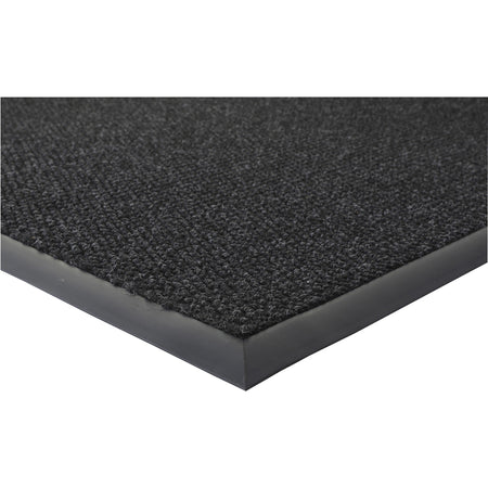 Genuine Joe Ultraguard Berber Heavy Traffic Mat - Hard Floor, Indoor, Outdoor - 60" Length x 36" Width - Rubber - Charcoal Black - 1 Each