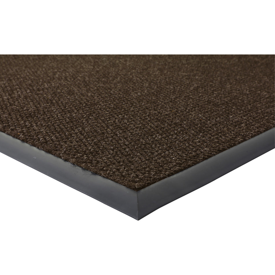 Genuine Joe Ultraguard Indoor Wiper Mats - Hard Floor, Indoor, Outdoor - 60" Length x 36" Width - Rubber - Chocolate - 1 Each