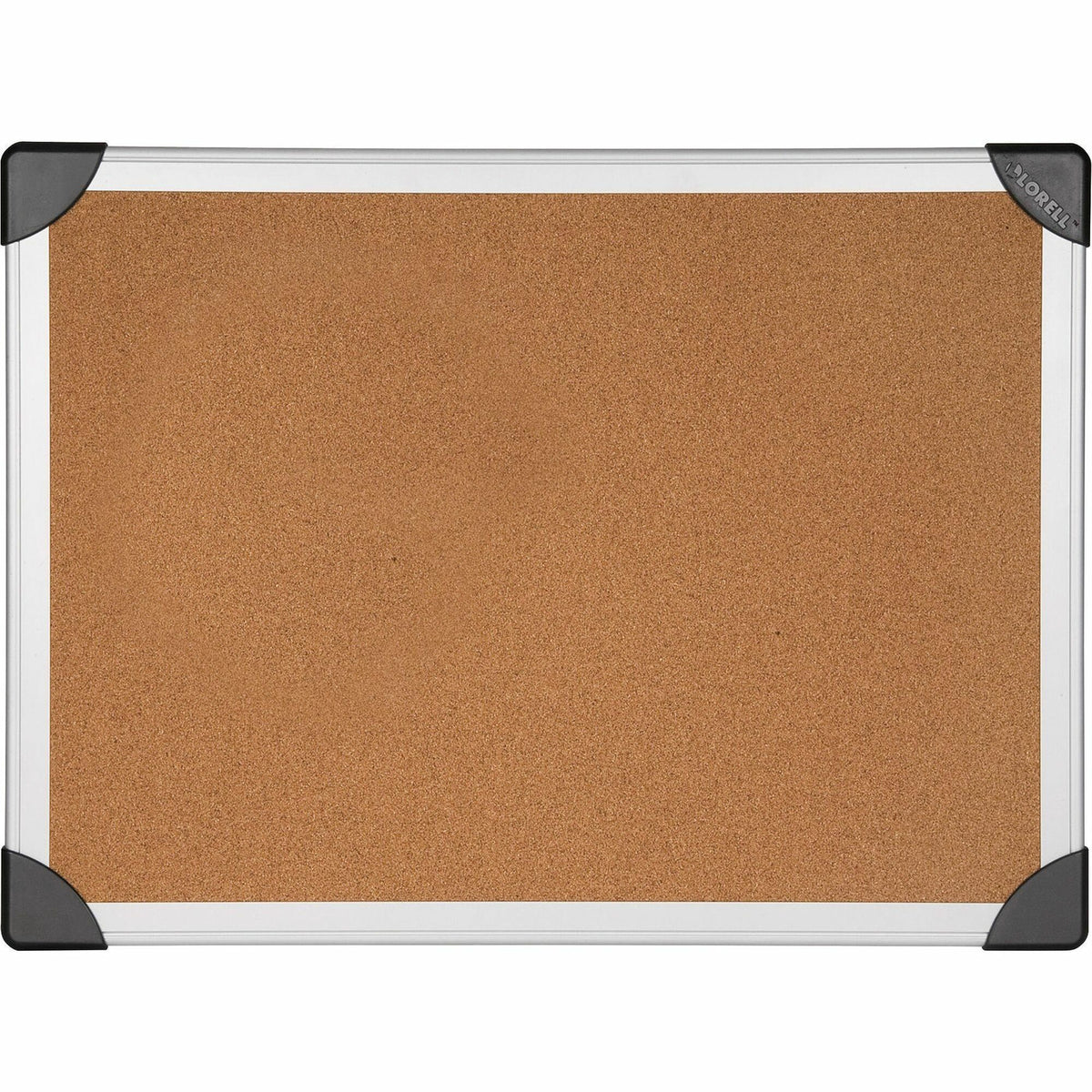 Lorell Corkboard - 24" Board Height x 36" Board Width - Cork Surface - Durable, Resist Warping, Laminated, Resilient - Aluminum Frame - 1 Each