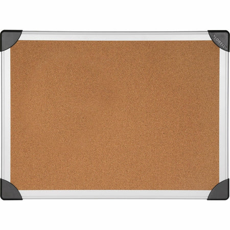 Lorell Corkboard - 24" Board Height x 36" Board Width - Cork Surface - Durable, Resist Warping, Laminated, Resilient - Aluminum Frame - 1 Each