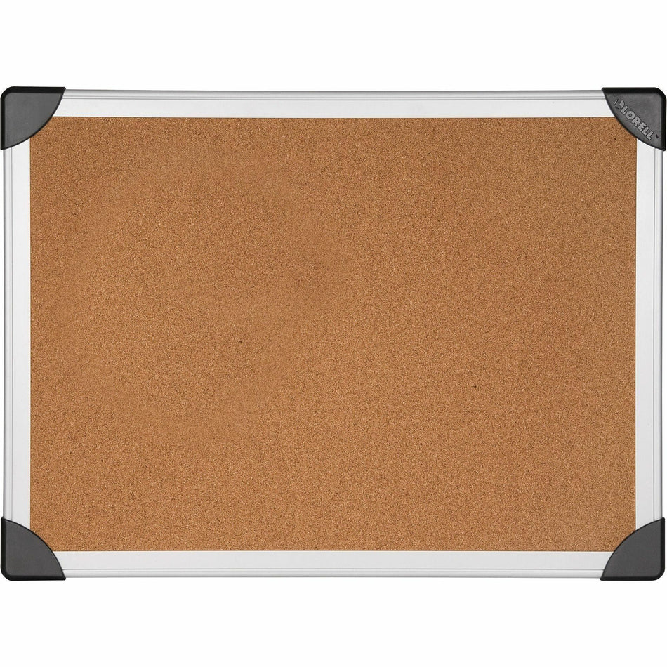 Lorell Corkboard - 36" Board Height x 48" Board Width - Cork Surface - Laminated, Resist Warping, Durable, Resilient - Aluminum Frame - 1 Each