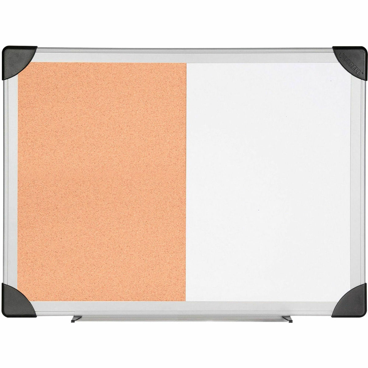 Lorell Combo Dry-Erase/Cork Board - 18" Board Height x 24" Board Width - Natural Cork Surface - Self-healing - Aluminum Frame - 1 Each