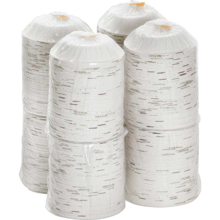 Dixie Ultra® Pathways 12 oz Heavyweight Paper Bowls by GP Pro - Microwave Safe - White - Paper Body - 125/Pack - 8 / Carton