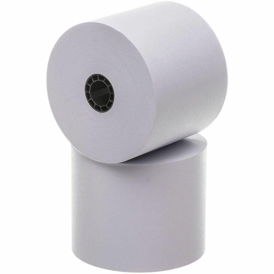 Business Source Single-ply 150' Machine Paper Rolls - Left