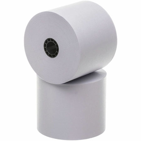 Business Source Single-ply 150' Machine Paper Rolls - Left