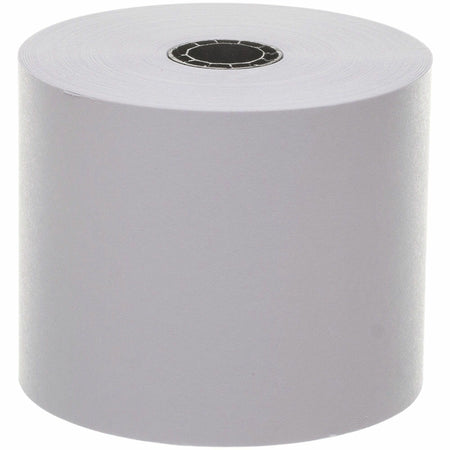 Business Source Single-ply 150' Machine Paper Rolls - 2 1/4" x 150 ft - 13.80 lb Basis Weight - Sustainable Forestry Initiative (SFI) - Lint-free - White - 3 / Pack