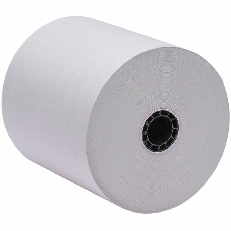 Business Source 1-Ply Pack Adding Machine Rolls - 3" x 165 ft - 13.80 lb Basis Weight - Sustainable Forestry Initiative (SFI) - Lint-free - White - 12 / Pack