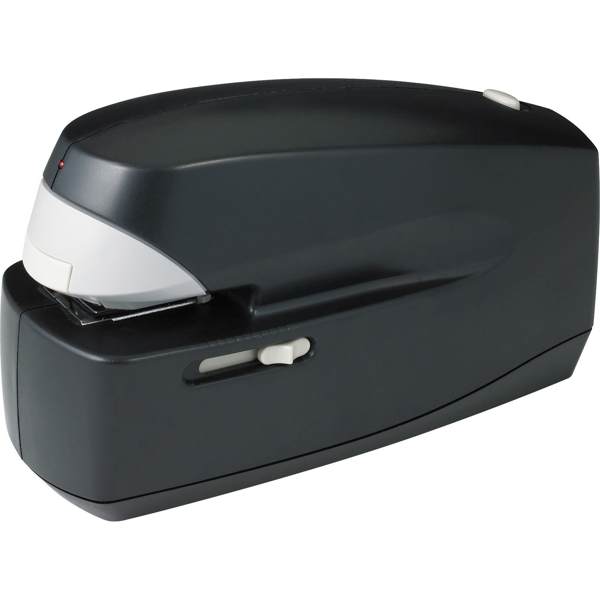Business Source 25-Sheet Capacity Electric Stapler - Staples Upto 25 Sheet - Holds Upto 210 Staple - Full Strip - Staple Size: 0.25" - 1.38" Throat Depth - Black - 1 Each