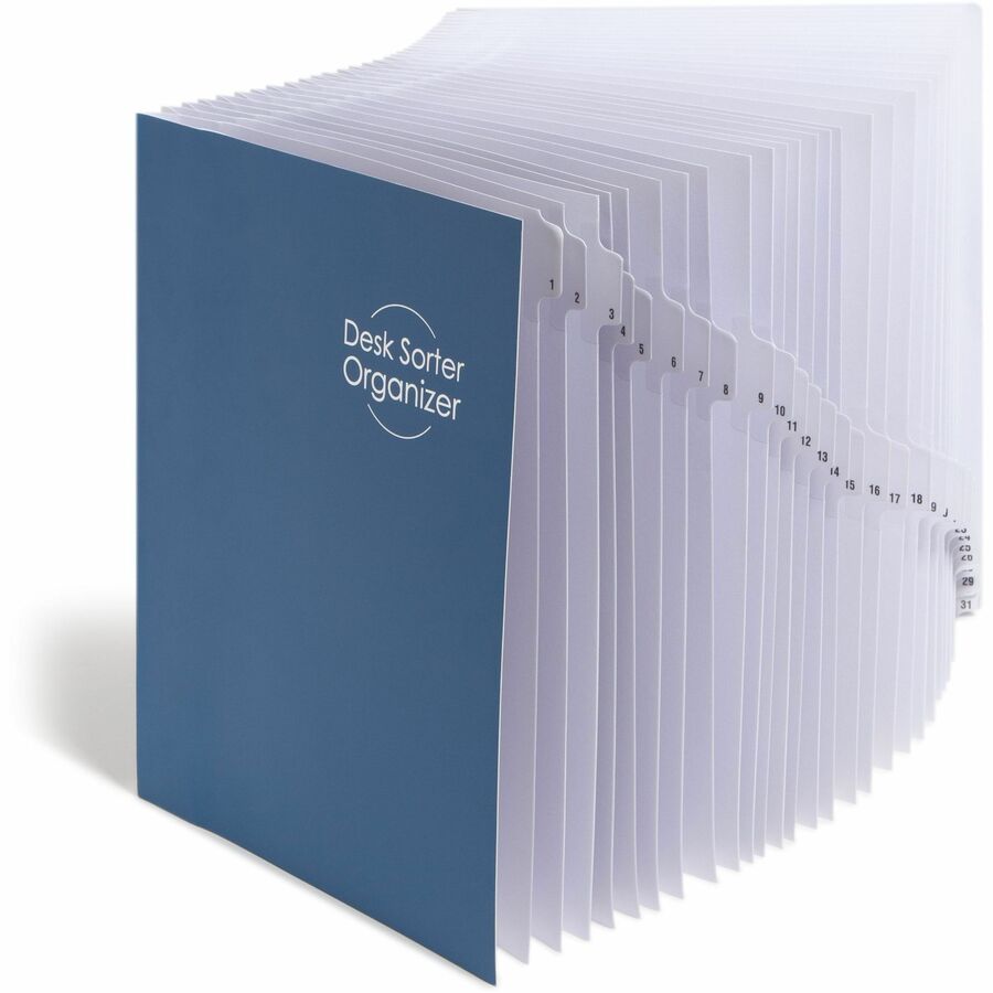 Smead Daily Desk File/Sorter - Printed Tab(s) - Digit - 1-31 - Letter - 8.50" Width x 11" Length - 35% Recycled - 1 Each