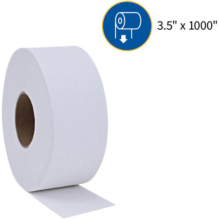 Genuine Joe Jumbo Dispenser Roll Bath Tissue - Alternate-Image2