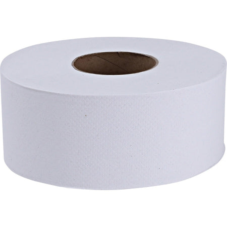 Genuine Joe Jumbo Dispenser Roll Bath Tissue - Right