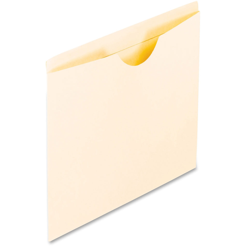 Pendaflex Letter Recycled File Jacket - 8 1/2" x 11" - 11 pt. - Manila - Manila - Double-ply Reinforced Top, Thumb Cut - 10% Recycled - 100 / Box