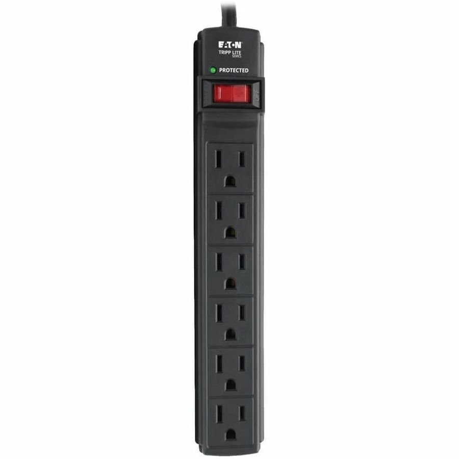 Tripp Lite series Protect It! TLP6B 6-Outlets Surge Suppressor - 6 x NEMA 5-15R - 1875 VA - 360 J - 125 V AC Input - 125 V AC Output - 6 ft