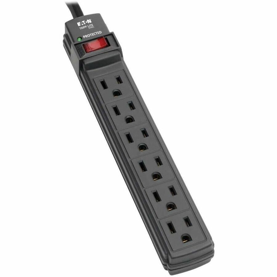 Tripp Lite series Protect It! TLP6B 6-Outlets Surge Suppressor - 6 x NEMA 5-15R - 1875 VA - 360 J - 125 V AC Input - 125 V AC Output - 6 ft