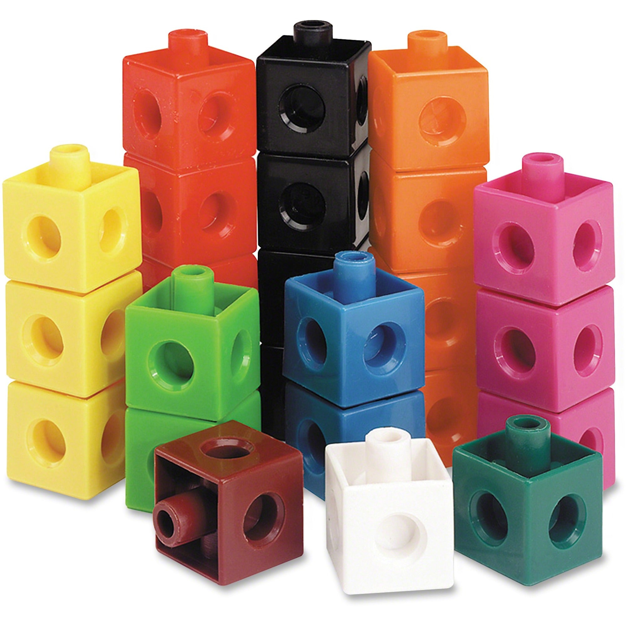 Learning Resources Snap Cubes Set of 100 - Building Blocks - 5+ - 100 Pieces - Multi, Purple, Yellow, Red, Blue, Light Green, Dark Green, Orange, Brown, Black, White