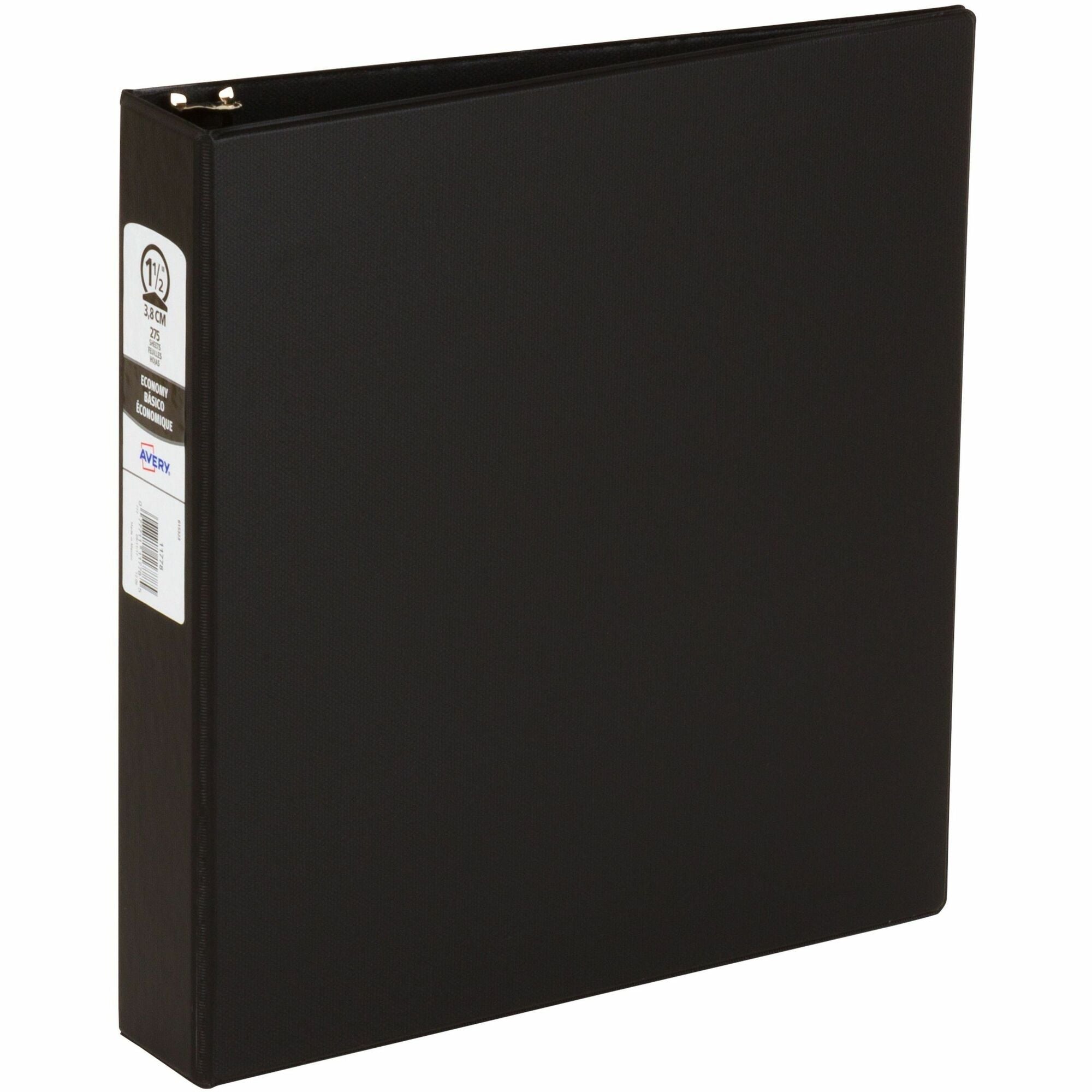 Avery® Economy Binder: 1 1/2’’ Capacity Pacific Blue 275 Sheet 3-Ring Recycled - 12/Carton - Ring Binders