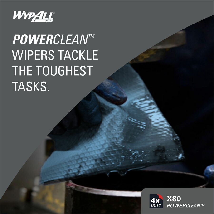 Wypall PowerClean X80 Heavy Duty Cloths Jumbo Roll - Bottom