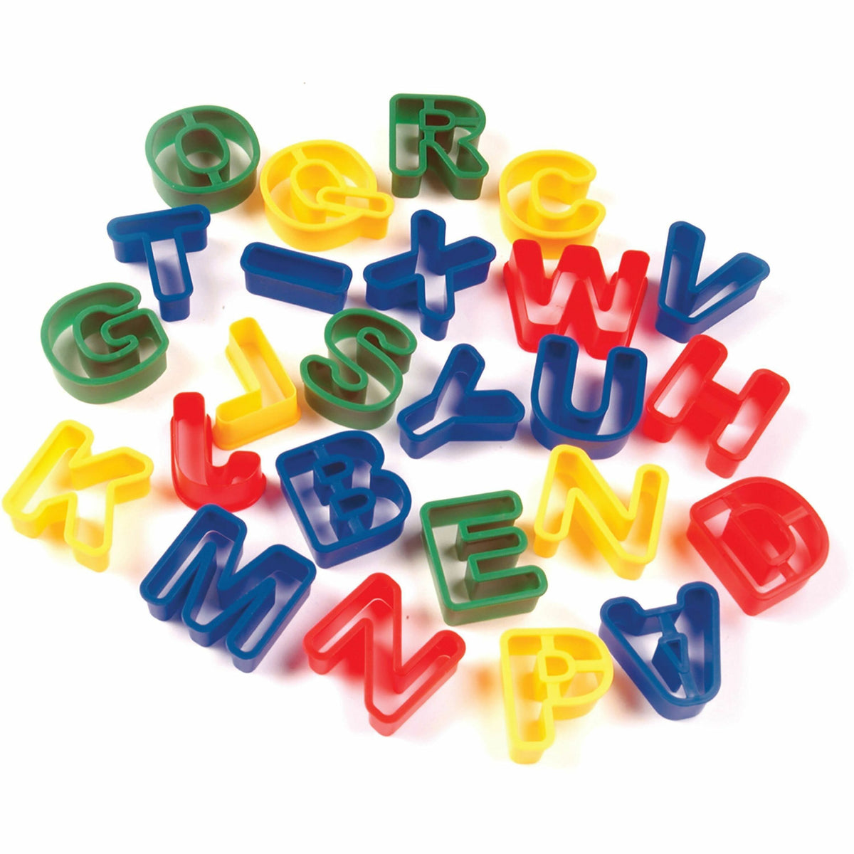 Creativity Street Dough Cutter Letters - Cutting - 26 Piece(s) - Assorted - Plastic - 26 / Set
