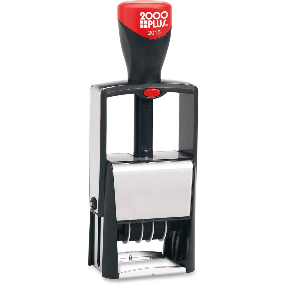 Cosco 2000 Plus Heavy-Duty 6-year Line Dater - Date Stamp - 0.63" Impression Width x 1.25" Impression Length - 5000 Impression(s) - Black - 1 Each