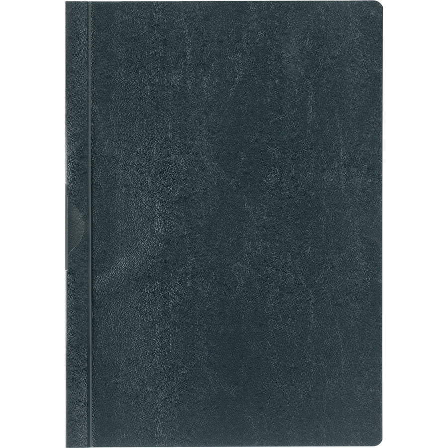 DURABLE DURACLIP Letter Report Cover - 8 1/2" x 11" - 60 Sheets Capacity - Vinyl, Steel - Black - 1 Each
