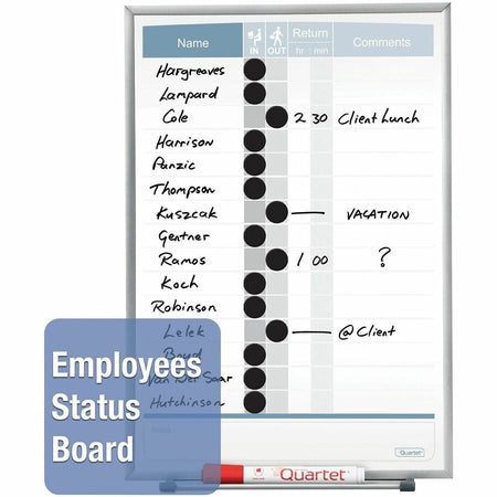 Quartet Matrix 15-employee In/Out Board - Alternate-Image2