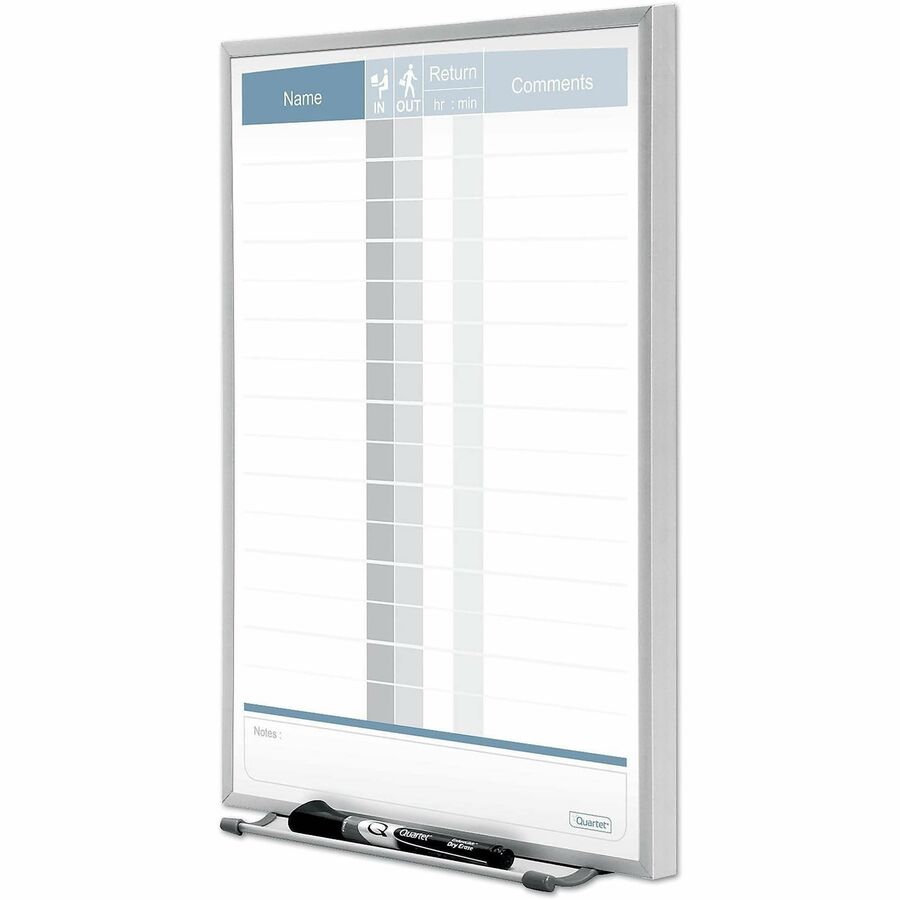 Quartet Matrix 15-employee In/Out Board - Left