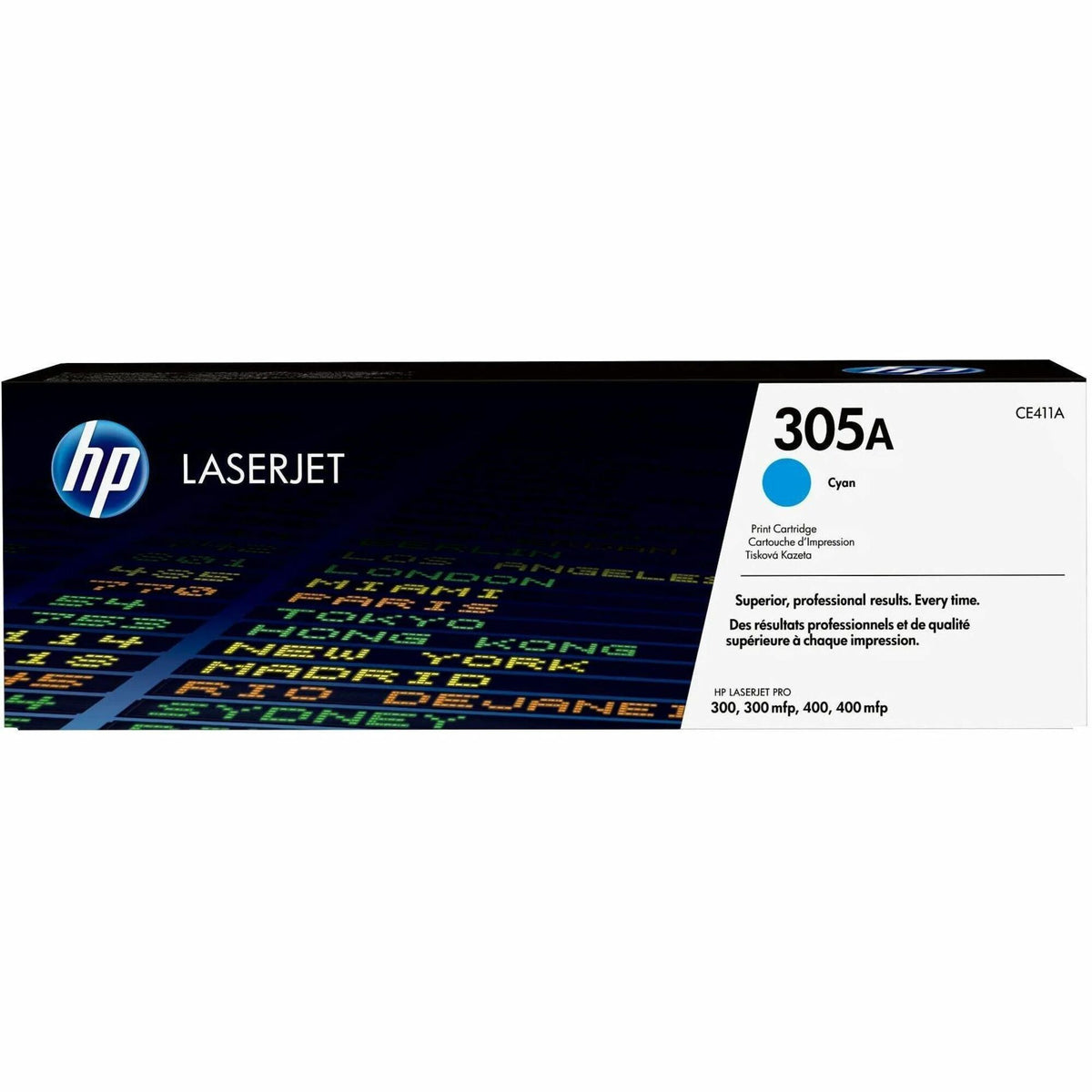 HP 305A (CE411A) Original Standard Yield Laser Toner Cartridge - Single Pack - Cyan - 1 Each - 2000