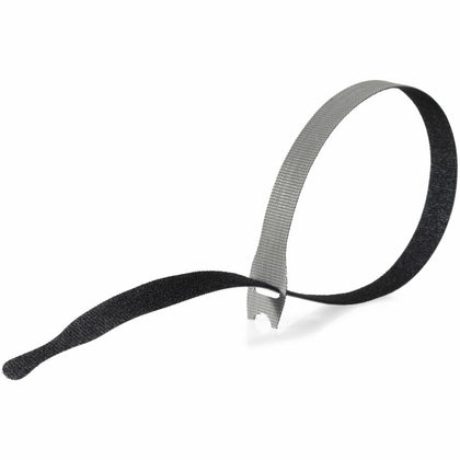 VELCRO® ONE-WRAP Thin Ties: 15in x 1/2in Gray & Black Cable Ties, 30-Pack