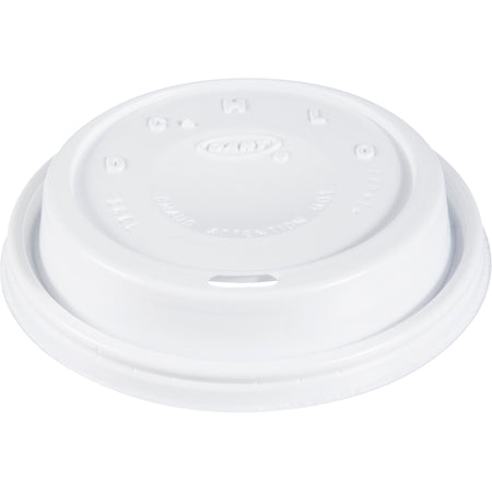 Dart Cappuccino Domed Lid - Dome - Plastic - White - 100/Bag - 10 / Carton
