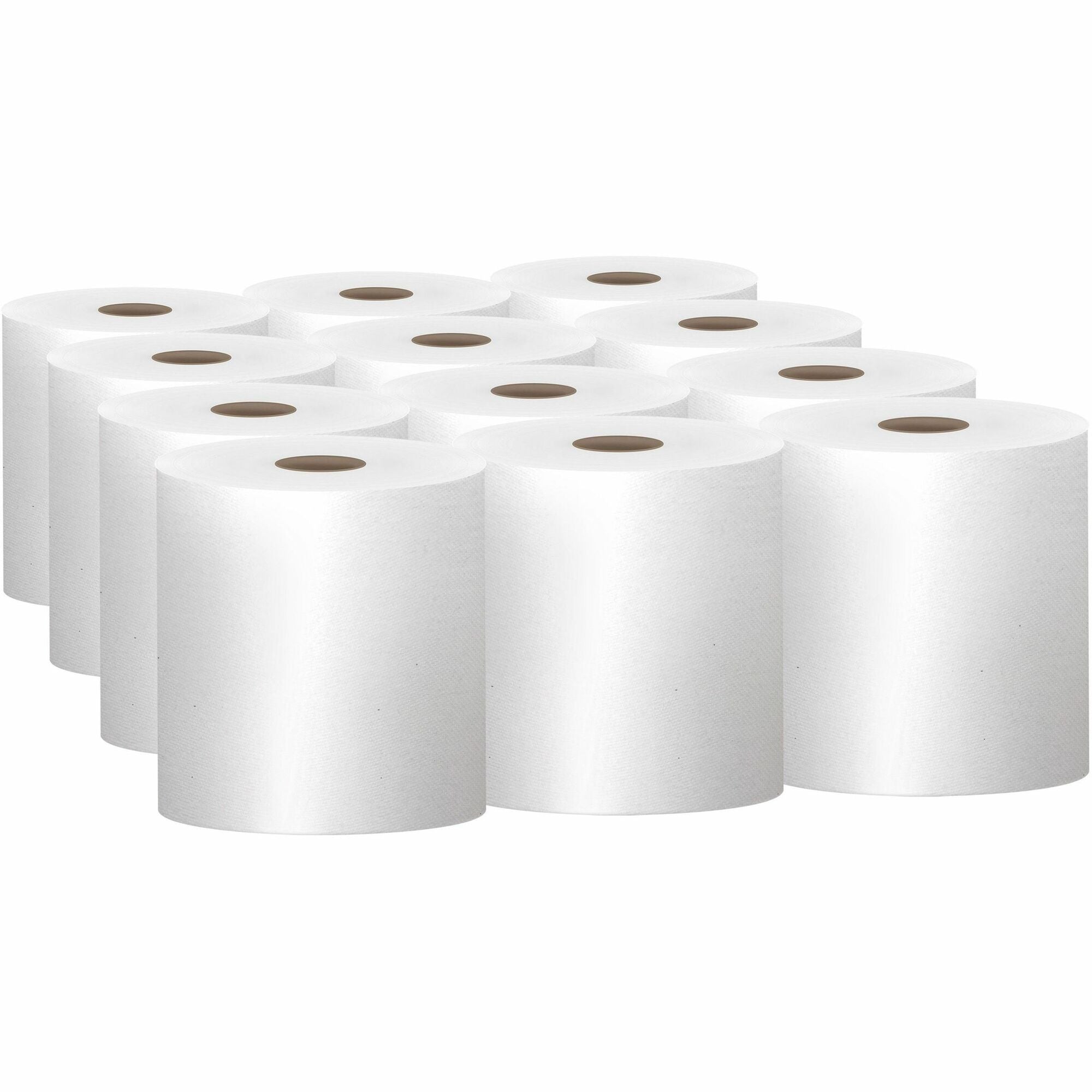 Scott Essential Universal High-Capacity Hard Roll Towels with Absorbency Pockets - 1 Ply - 8" Width x 1000 ft Length - 7.87" Roll Diameter - White - Paper - 12 / Carton