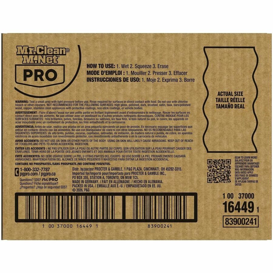 Mr. Clean Extra Durable Magic Eraser Cleaning Pads - Rear