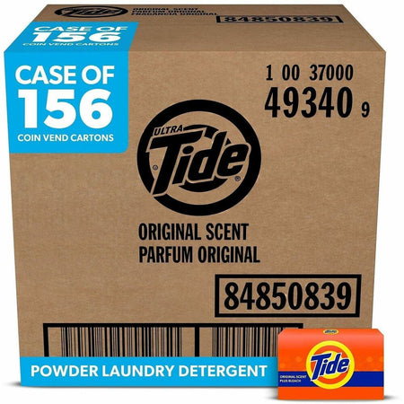 Tide Ultra Coin Vend Laundry Detergent - For Laundry - 1.45 oz (0.09 lb) - Recommended For: Stain Remover - Orange, Blue - 156 / Carton