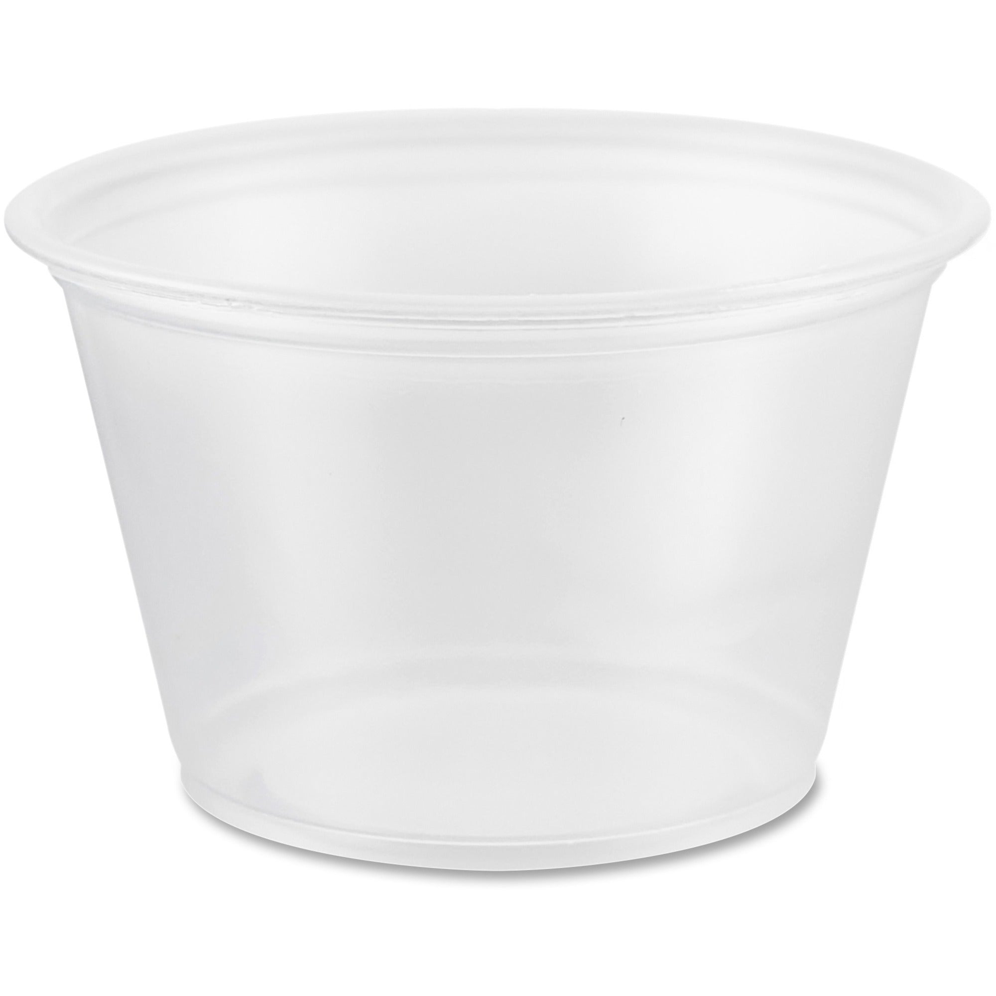 Dart 4 oz Conex Complements Portion Containers - Polypropylene Body - 125/Pack - 20 / Carton