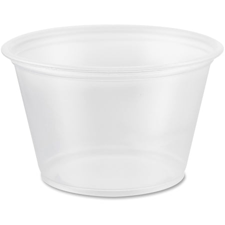 Dart 4 oz Conex Complements Portion Containers - Polypropylene Body - 125/Pack - 20 / Carton