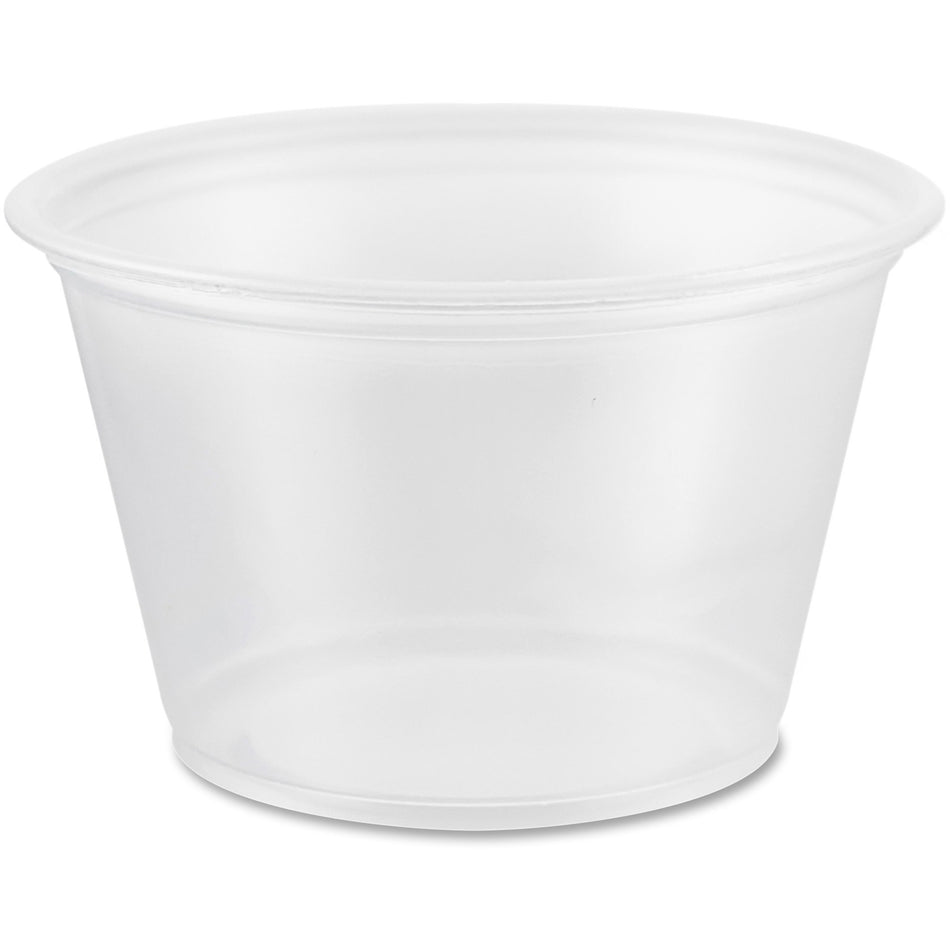 Dart 4 oz Conex Complements Portion Containers - Polypropylene Body - 125/Pack - 20 / Carton